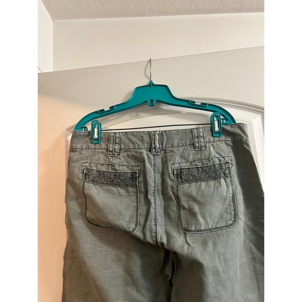 Sundance Womens Sage Green Linen Blend Pants Sz 12 - Picture 4 of 11